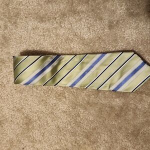 Michael Kors Mens Tie Silk Green Blue White